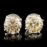 14K Gold 2.06ctw Diamond Stud Earrings