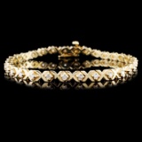 14K Yellow Gold 1.00ct Diamond Bracelet