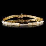 14K Yellow Gold 4.00ctw Diamond Bracelet