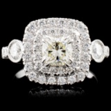 18K White Gold 1.60ctw Diamond Ring