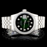 Rolex SS DateJust Diamond 36mm Wristwatch