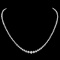 ^18k White Gold 6.50ct Diamond Necklace