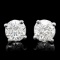 14k White Gold 1.00ct Diamond Earrings