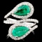 18K Gold 1.80ct Emerald & 0.76ctw Diamond Ring