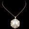 18K Gold 14MM Pearl & 2.26ctw Diamond Pendant
