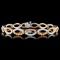 14K Gold 3.88ctw Fancy Diamond Bracelet