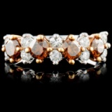 14K Gold 1.00ctw Fancy Color Diamond Ring