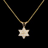 14K Gold 0.24ctw Diamond Pendant