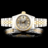 Rolex DateJust Ladies Diamond Wristwatch