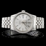 Rolex SS DateJust Diamond 36MM Wristwatch