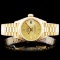Rolex 18K Gold Presidential Ladies Wristwatch
