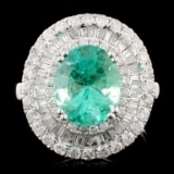 18K Gold 2.50ct Emerald & 1.79ctw Diamond Ring