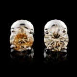 14K Gold 1.03ctw Diamond Earrings