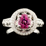 18K Gold 1.69ct Spinel & 0.47ctw Diamond Ring