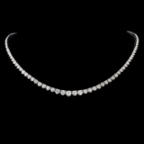 14K Gold 8.60ctw Diamond Necklace