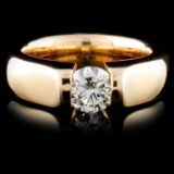 14K Yellow Gold 0.42ctw Diamond Ring