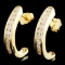 14K Gold 0.53ctw Diamond Earrings