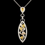 18K Gold 1.81ctw Diamond Pendant