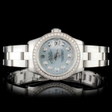 Rolex SS DateJust Diamond Ladies Wristwatch