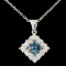 14K Gold 0.63ctw Fancy Color Diamond Pendant