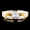 14K Gold 0.89ctw Diamond Ring