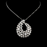 14K Gold 4.80ctw Diamond Pendant