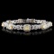 18K White Gold 5.66ctw Fancy Color Diamond Bracele