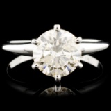 14K Gold 1.54ctw Solitaire Diamond Ring
