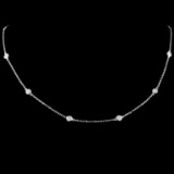 18K Gold 1.13ctw Diamond Necklace