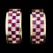 18K Gold 2.20ct Ruby & 1.41ct Diamond Earrings