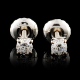 14K Gold 0.19ctw Diamond Earrings