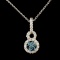 14K Gold 0.56ctw Diamond Pendant