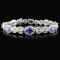 18K White Gold 5.52ct Tanzanite & 4.38ct Diamond B