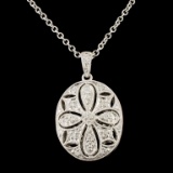 14K Gold 0.25ctw Diamond Pendant