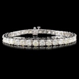 14K Gold 10.00ctw Diamond Bracelet