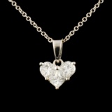 14K Gold 0.42ctw Diamond Pendant