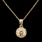 14K Gold 0.76ctw Diamond Pendant