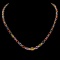 14k Gold 32.00ct Sapphire & 1.50ct Diamond Neckla