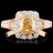 18K Gold 2.26ctw Fancy Colored Diamond Ring