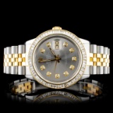 Rolex YG/SS DateJust Diamond 36MM Watch