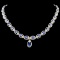 14K Gold 16.85ct Tanzanite & 5.93ctw Diamond Neckl