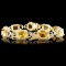 14K Gold 16.82ctw Citrine & 1.55ctw Diamond Bracel