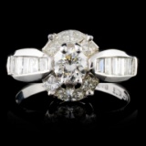 18K White Gold 1.60ctw Diamond Ring