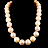14K Yellow Gold 12-16MM Rose South Sea Pearl
