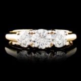 14K Gold 1.20ctw Diamond Ring
