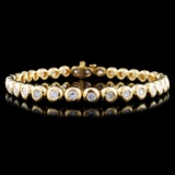 18K Gold 2.67ctw Diamond Bracelet