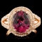 14K Gold 3.61ct Tourmaline & 0.82ctw Diamond Ring