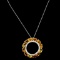 14K Gold 6.00ct Sapphire & 0.45ctw Diamond Pendant