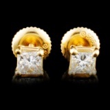14K Gold 0.52ctw Diamond Earrings