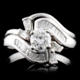 Platinum 1.22ctw Diamond Ring